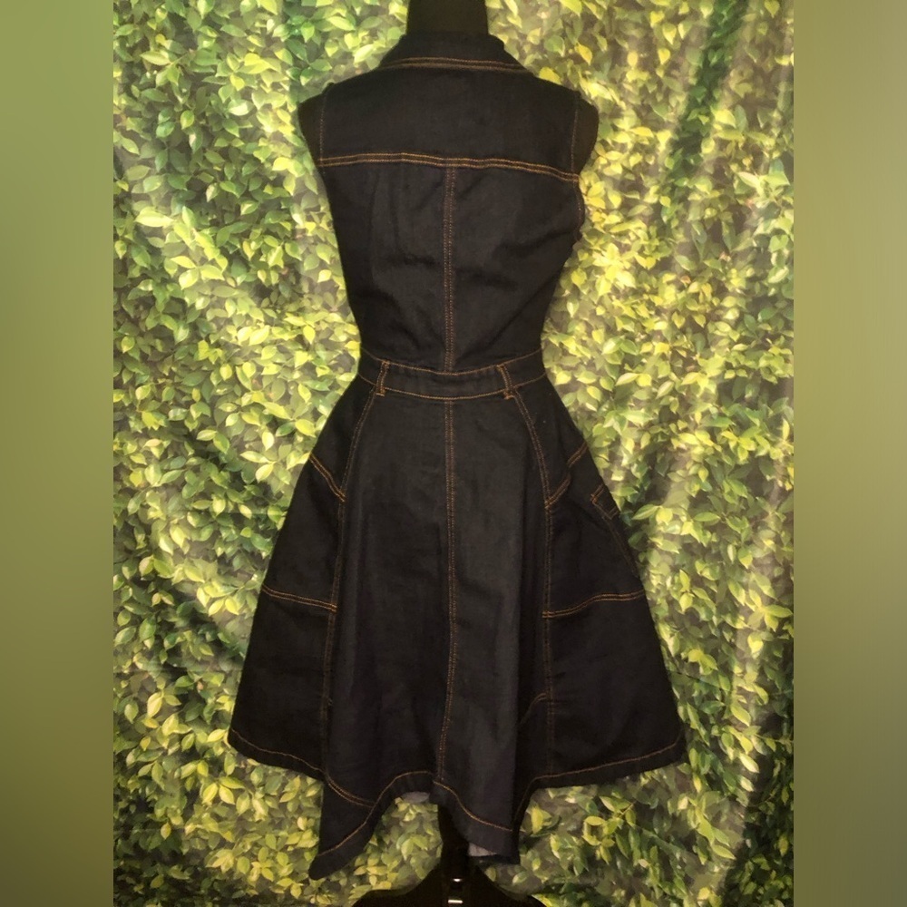 Denim Sleeveless Dress - Picture 7 of 16